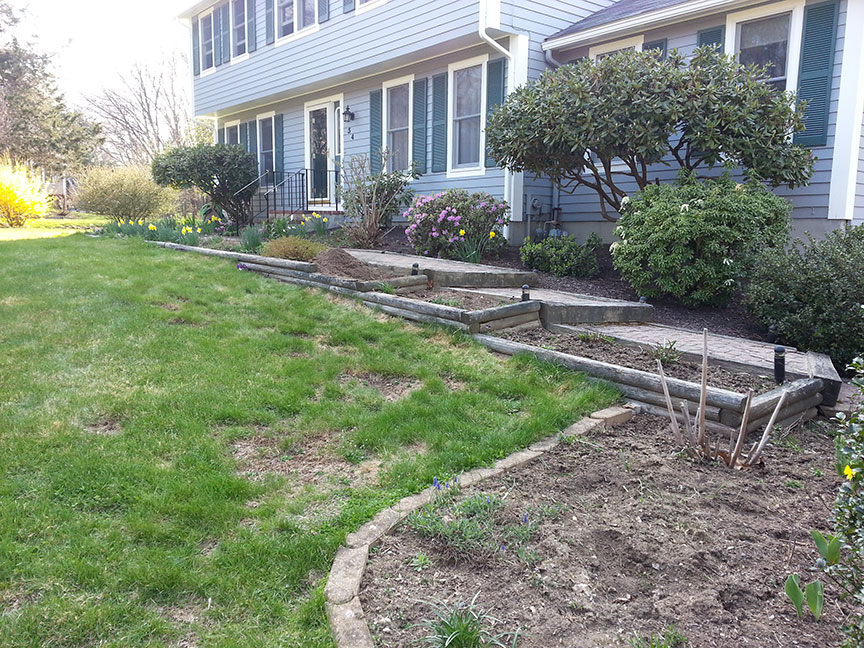 Old Walkway - Sloping with Steps