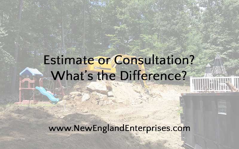 estimate or consultation - what's the difference?