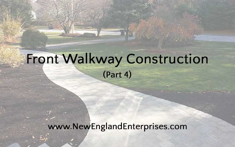 Front Walkway Construction