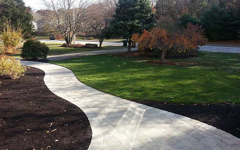 Curving, welcoming walkway